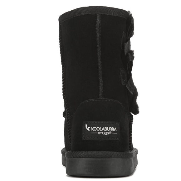 Koolaburra Black Winter Boots with Bow Accents - Picture 4 of 4